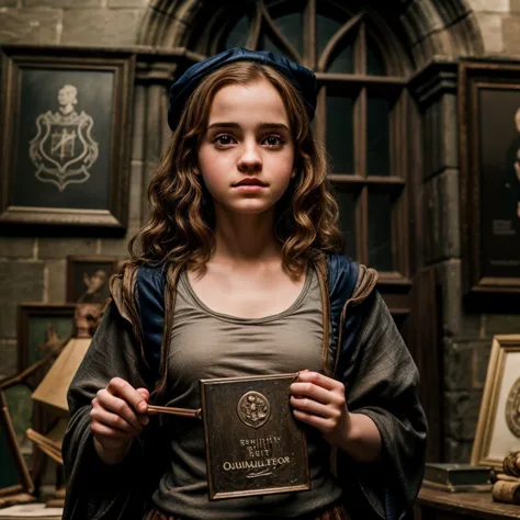 masterpiece, 8k, hi-res, award winning, (highest quailty:1.5), 
<lora:add_detail:1> girl , hogwarts,   <lora:Hermione Granger:1>...