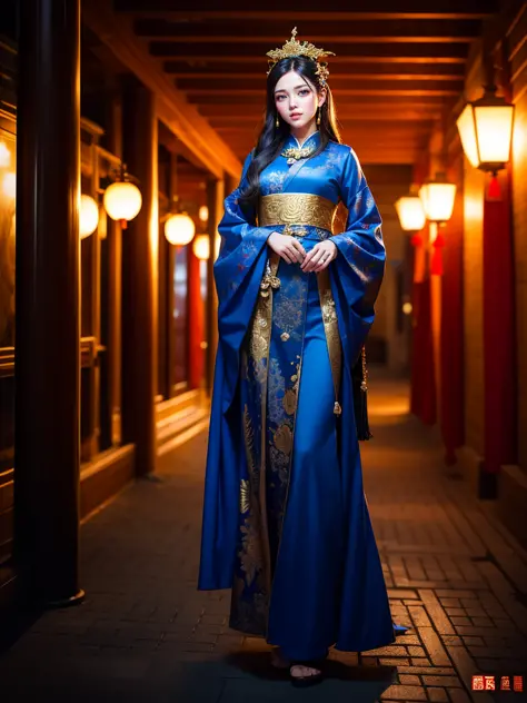 modelshoot style, (extremely detailed CG unity 8k wallpaper), full body photo of the most beautiful artwork in the world, china dress, china dress,Beautiful face, hair ornament, solo,looking at viewer,smile,closed mouth,lips, china dress,dress,hair ornamen...