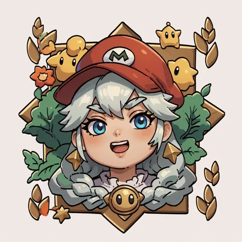 a cartoon image of a girl with a hat and a pokemon