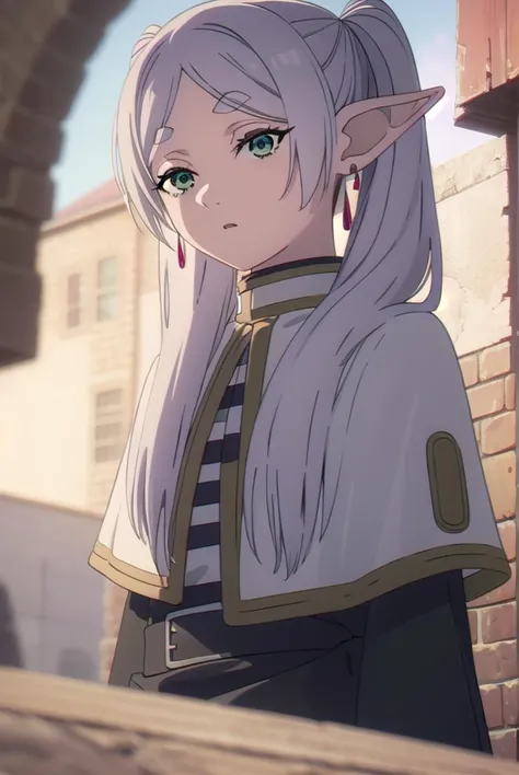 frieren, <lyco:frieren-lyco-nochekaiser:1>,
frieren, long hair, twintails, (green eyes:1.5), grey hair, pointy ears, elf,
break ...