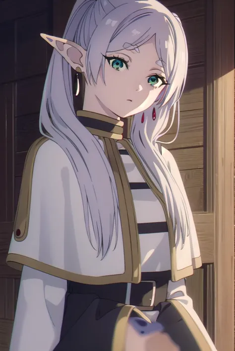 frieren, <lyco:frieren-lyco-nochekaiser:1>,
frieren, long hair, twintails, (green eyes:1.5), grey hair, pointy ears, elf,
break ...