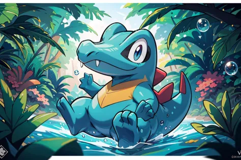 centered, award winning photo, (looking at viewer:1.2), |  Totodile_Pokemon, |underwater, bubbles, | bokeh, depth of field, cinematic composition, | <lora:Totodile_Pokemon_Anime:0.8>