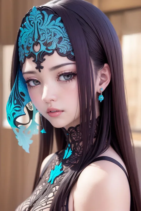 full head, face closeup shot, woman in a dress wearing fanbingbing fashion, wearing a epoxy_skull diarama, <lora:artisticEasternFantasy_v10:1> <lora:glowingSkullLora_v10:1.2>