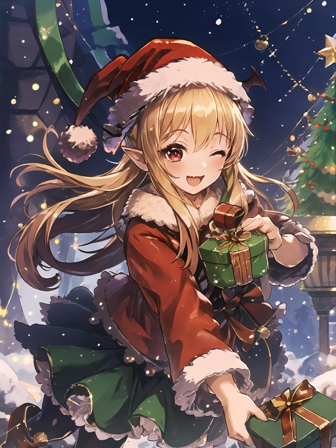 Anime christmas wallpapers hd anime christmas wallpapers hd wallpapers -  SeaArt AI