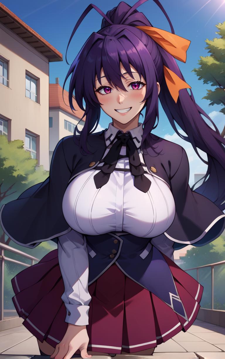 Best Quality:1.3), (4K quality), Akeno himejima por high school dxd -  SeaArt AI