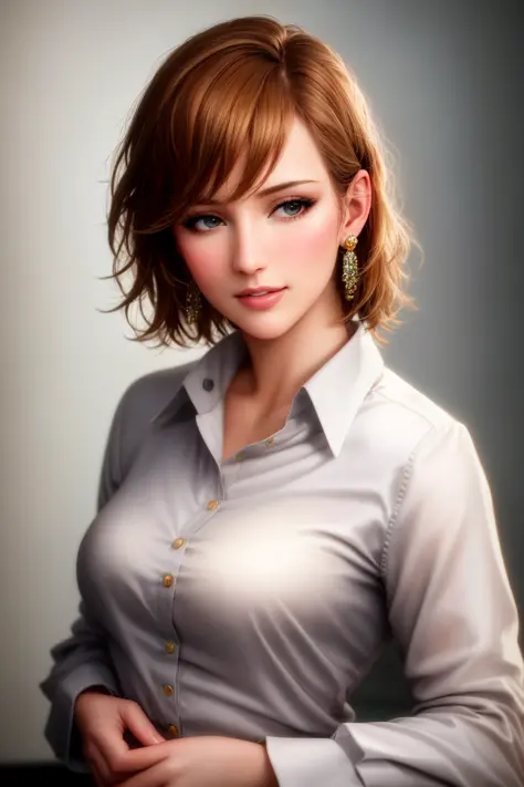 (realistic:1.5), photorealistic, octane render, (hyperrealistic:1.2), model photoshoot, a portrait photo of a beautiful swedish 25 years old woman, detail eyes, detailed face, button shirt and jacket, inside luxurious palace, (high detailed skin:1.2), 8k u...
