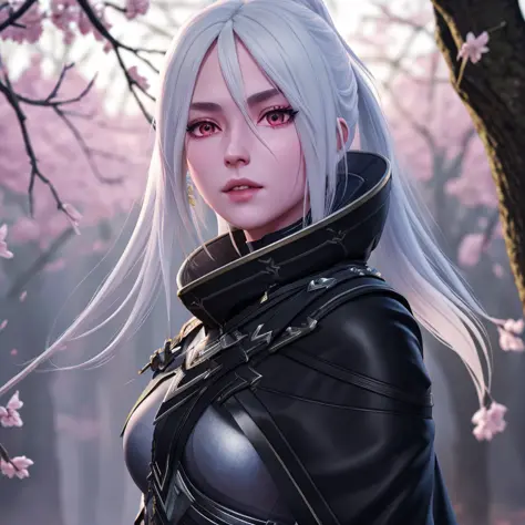 1girl, 3d, armor, blonde_hair, blurry, blurry_background, blurry_foreground, boots, branch, cherry_blossoms, depth_of_field, long_hair, looking_at_viewer, motion_blur, photo_\(medium\), photo_background, solo, tree,, complex 3d render ultra detailed, 150 mm, vibrant details, luxurious, lace, hyperrealistic, anatomical, facial muscles, elegant, beautiful background, octane render, H. R. Giger style, 8k, best quality, masterpiece, illustration, extremely detailed ,CG ,unity ,wallpaper, (realistic, photo-realistic:1),Amazing, finely detail, masterpiece,best quality,official art, extremely detailed CG unity 8k wallpaper, absurdres, incredibly absurdres,   <lora:drowranger:0.6>