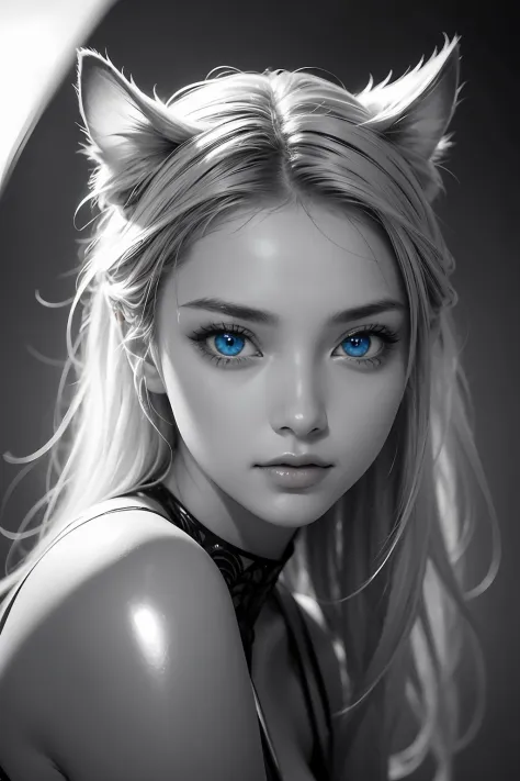 [Cat:girl:10],blue eyes,very beautiful,(shiny skin:1.1),(glossy skin:1.1),perfect skin,intricate details,ultra-realistic,(high s...