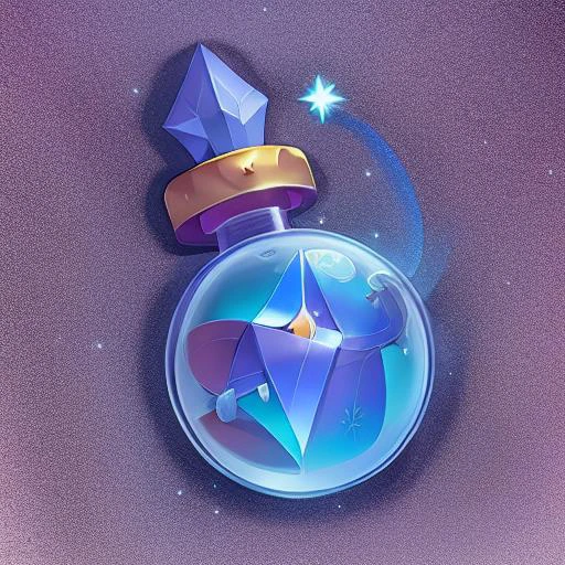 Game icon,a bottle, filled with potions