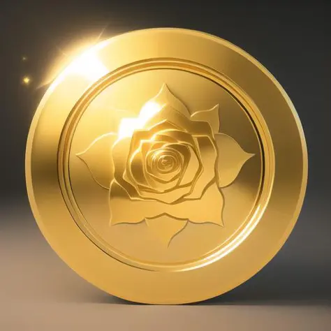 A coin with an engraved rose on it,A gold coin with an engraved rose on it,(masterpiece, top quality, best quality, official art, beautiful and aesthetic:1.2),Game ICON, masterpieces, HD
Transparent background, 3D rendering
2D, Blender cycle, Volume light,...