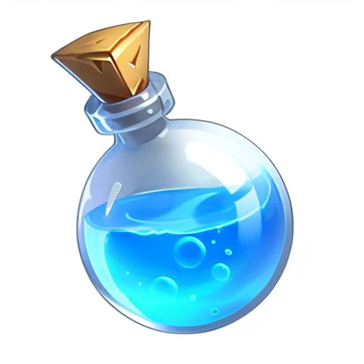 a bottle,gamebottle,no humans,still life,transparent,white background,reasonable structure,game icon,(2d ), 