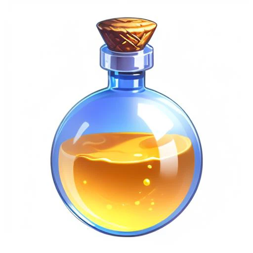 a bottle,gamebottle,no humans,still life,transparent,white background,reasonable structure,game icon,(2d ), 