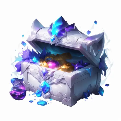 (Masterpiece, Top quality, Best quality, official art, Beautiful Beauty :1.2), (8k, Best quality, Masterpiece :1.2), (((white background,)))
(item/baoxiang), Fantasy, a treasure chest in the shape of a cat head with a pair of cat ears, cyberpunk style, pur...