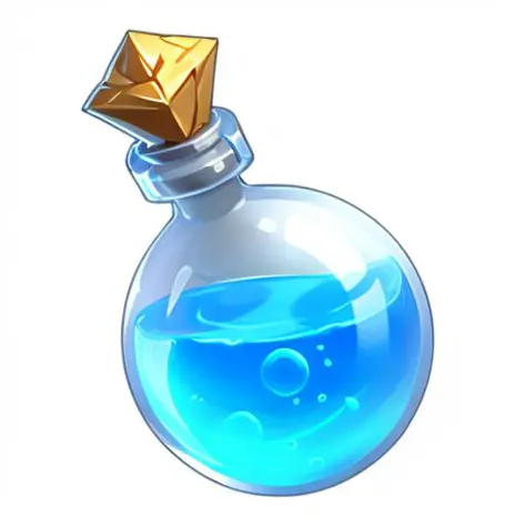 a bottle,gamebottle,no humans,still life,transparent,white background,reasonable structure,game icon,(2d ), <lora:bottle:0.6>