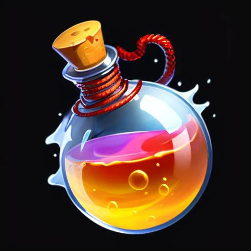 (masterpiece),(best quality),(ultra-detailed),a bottle, Splash, water, cool, burning, rainbow colors,Splash, water, cool, burning, rainbow colors,gems, rope,reasonable structure, black
bottom, high definition, game icon,Chinese pattern, 
Chinese style,(2d ),black background 