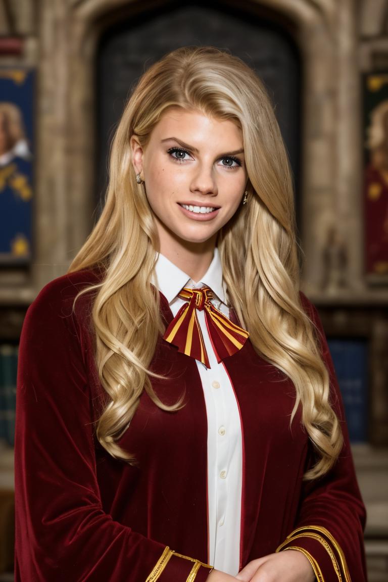 Un gros plan d'une femme dans un costume de Harry Potter - SeaArt AI