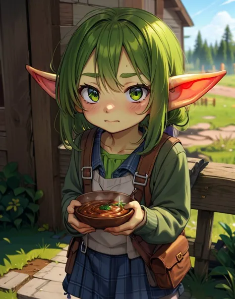 <lyco:GoblinHelper-LyCoris-V1:1> , Goblin girl, green_skin