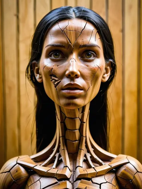 a woman with a skeleton face and neck painted on her body