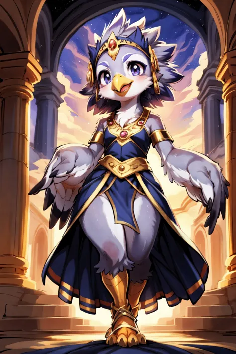 <lora:add_detail:0.5>, <lora:Furtastic_Detailer:0.5>,
 nature photography, masterpiece,
hero view,  front view,
cute avian anthro, anthro Harpy Eagle, Painted Bunting, (intricate Red feathers),
cute-fine-face, cute Penguin face, fluffy chest, cute, girl, y...