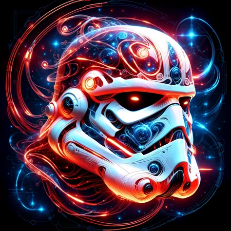 glowing red 3d wireframe of the head of a stormtrooper, floating transluscent swirls of energy <lora:EnvyScifiWireframeXL01:3>  <lora:DonMW15pXL:1> DonMW15pXL,, (masterpiece:1.2), best quality, (hyperdetailed, highest detailed:1.2), high resolution textures, <lora:EnvyBetterHiresFixXL01:1>