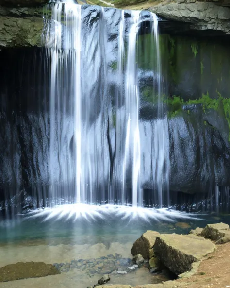Narrow waterfall