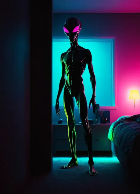 <lora:XL_silhouette:0.8> silhouette of an alien standing in bedroom (scary)  <lora:gloomyXL:0.4> gloomy, subsurface scattering, ...