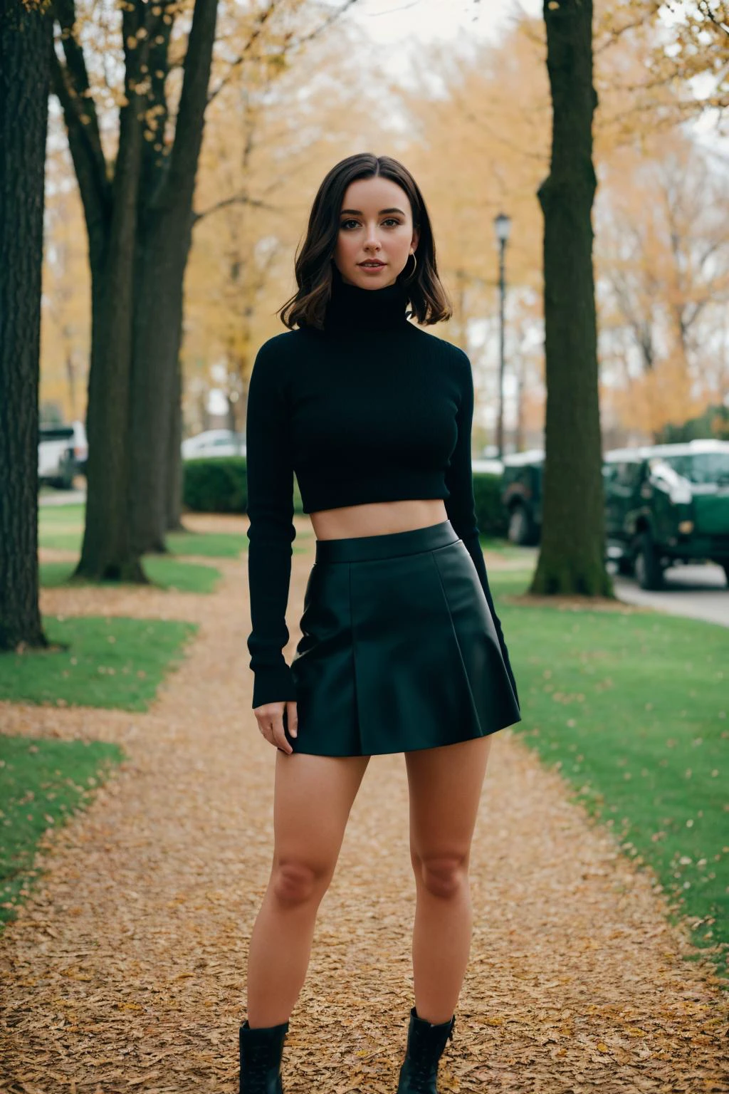 midriff, mnstfc, skirt, bodycon skirt, photography, edited in Adobe Lightroom, stunning intricate full color portrait, wearing a black turtleneck, epic character composition, by ilya kuvshinov, alessio albi, nina masic, sharp focus, natural lighting, subsurface scattering, f2, 35mm, film grain