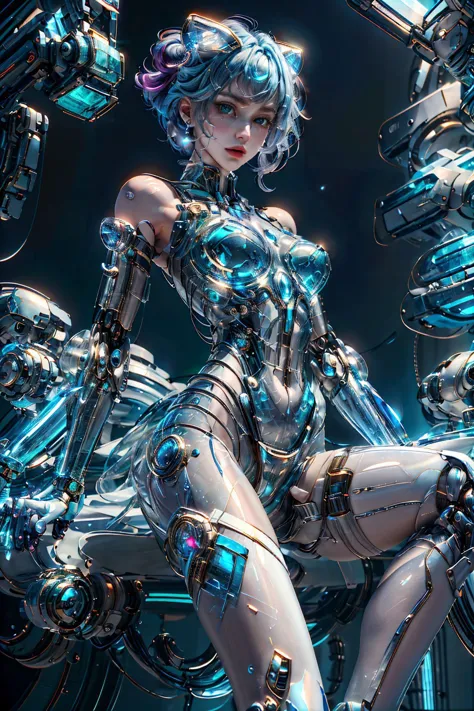 <lora:cbpkv3:0.6>,cbpkv3,<lora:GlassTech-20:0.8>,glasstech,transparent,scifi,glass mecha,glass bodysuit,see-through,bare shoulde...