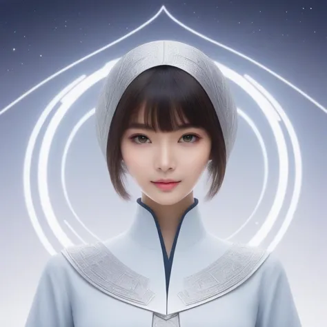 cline, mysterious bezier curve, runes, bangs,
interstellar civilisation, mysticism,
1girl,solo,best quality, high quality, highres, masterpiece, sharpening, nice face,
 <lora:SDXL Barbe Style on everything CF BarbieCore:1>