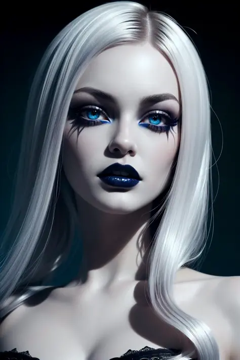 unique scary, gothic, dynamic goth hair, punk,(masterpiece:1.6, best quality), (finely detailed beautiful eyes: 1.2),(extremely ...