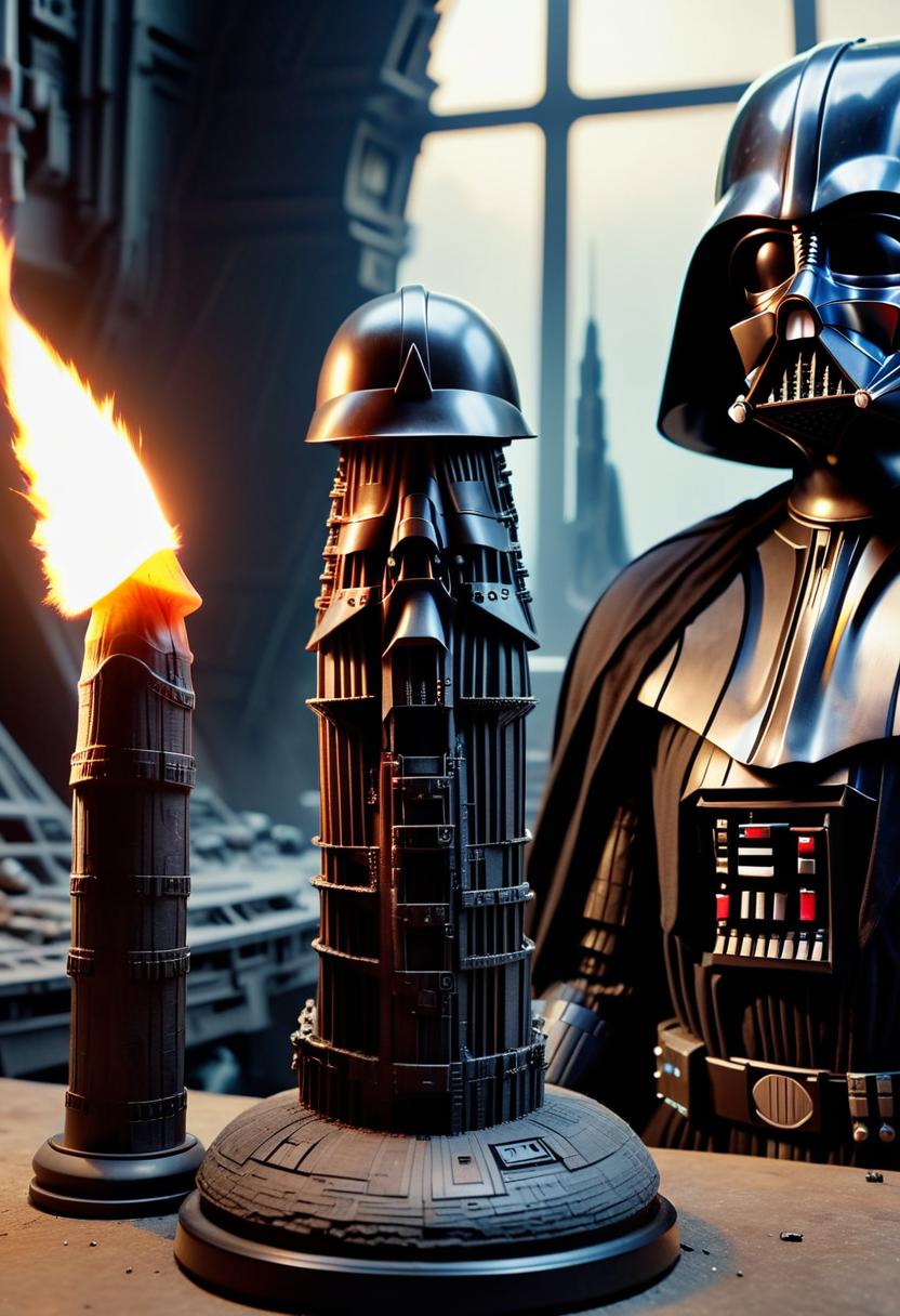 Darth vader and the big ben clock tower are shown in this image - SeaArt AI