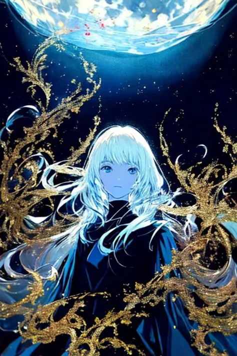 peaceful, impressionistic, escape, unique, highly detailed face and skin, looking at another, l from death note, real blood, the death of a population, hand painting, symmetric, male body, hell, latex dress, waning moon, goddess body, floating sparkling particles, chestnut hair, style-paintmagic, dark glass skin, warm hue, large bubbles, cottagecore, diamond body, irresistible, chocker with rope, egypt futuristic, intricate patterns, otherworldly subjects, dome