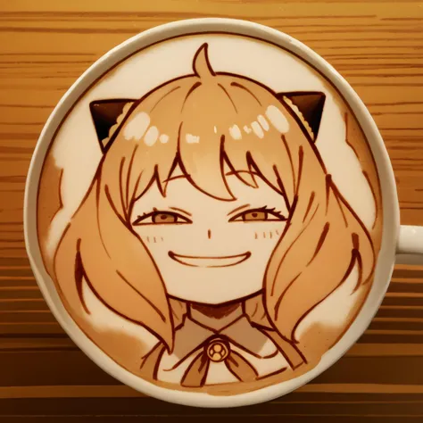 score_9, score_8_up, score_7_up, source_anime, 1girl, latteart, latte art, cup, coffee, food focus, mug, still life, <lora:latte...