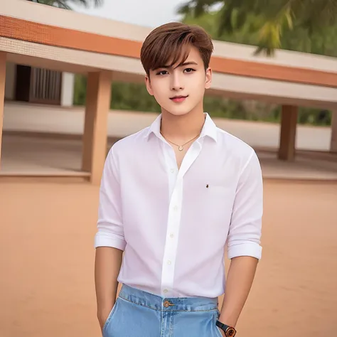 <lora:shorts xl-000005:0.8>,
1boy,shorts,white shirt,best quality,highres,masterpiece,outdoors,beautiful face,nice face,