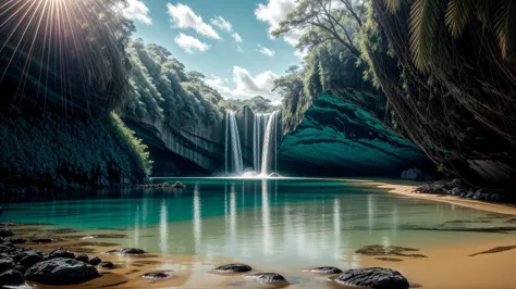 a profestional picutre of  Charco Azul, La Palma: Charco Azul, a natural seawater pool, invites bathers to crystal-clear waters ...