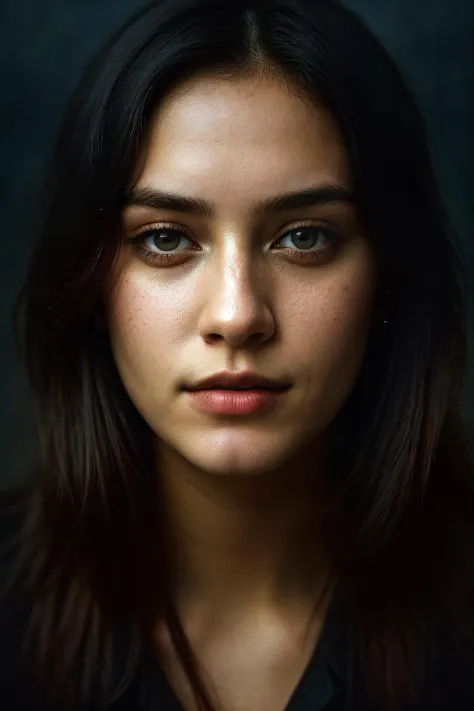 (close-up, editorial photograph of a 21 year old woman), (highly detailed face:1.4) (smile:0.7) (background inside dark, moody, private study:1.3) <lora:epiNoiseoffset_v2:1.2>, POV, by lee jeffries, nikon d850, film stock photograph, 4 kodak portra 400, ca...