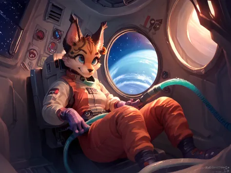 score_9, score_8_up, score_7_up, score_6_up, score_5_up, score_4_up, space, seat, hose <lora:space_capsule:1>  miyu, furry, cute...