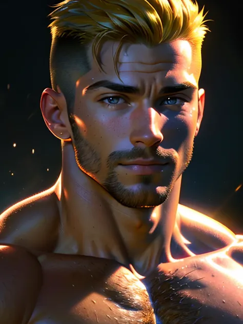 (one male) (portrait) (headshot).
Very detailed masculine face, heroic, detailed realistic open eyes, (muscular:1.5), (big muscl...