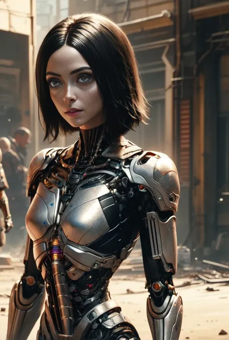 Alita: Battle Angel, (Cyborg girl:1.2), SciFi, Cyberpunk

UHD, HDR, 16K, ((Masterpiece)), alita woman <lora:alita_Test3Safetenso...