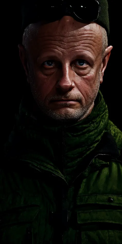 photorealistic, realistic, face focus, closeup portrait, photo of goblin, very serious, russian military uniform, night forest, winter, dark, dimly lit, <lora:Goblin:0.9>, <lora:GoodHands-beta2:1>, masterpiece, extremely detailed, best quality, best shadow, shading, best composition