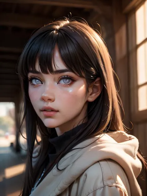 (masterpiece, best quality), 1girl,  <lora:hyuuga_hinata:0.8> hyuuga_hinata-10, 1girl, grey eyes, detailed skin, ultra realistic 8k cg, picture-perfect face, flawless, clean, masterpiece, professional artwork, famous artwork, cinematic lighting, cinematic bloom, <lora:more_details:0.2>