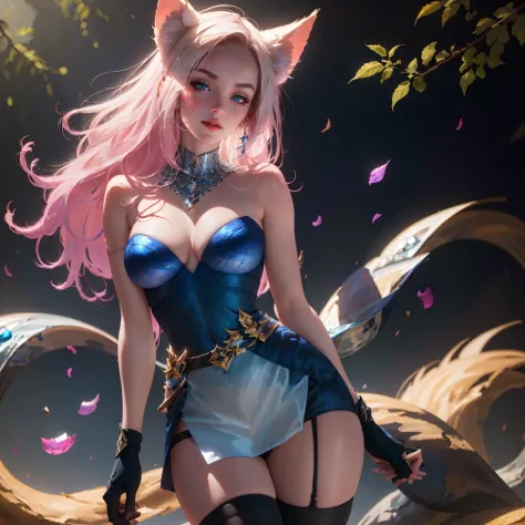 (RAW photo, best quality),(realistic, photo-realistic:1.3),masterpiece,extremely detailed,CG,unity,2k wallpaper,Amazing,finely detail,light smile,extremely detailed CG unity 8k wallpaper,huge filesize,ultra-detailed,highres,absurdres,soft light,
1girl,Ahri...