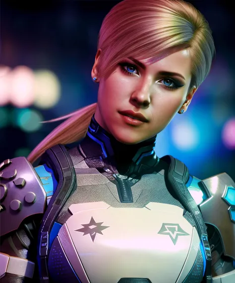 cassie cage, a cute woman, fighter, standing, posing, perfect lighting, hyperdetailed, 8k, UHD, sharp focus <lora:Cassie:0.85>, by conor harrington, (Cyberpunk), futuristic, neon, urban, dystopian