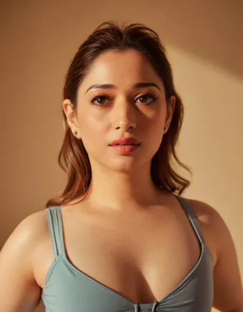 anusha hot cleavage photos in blue bra top