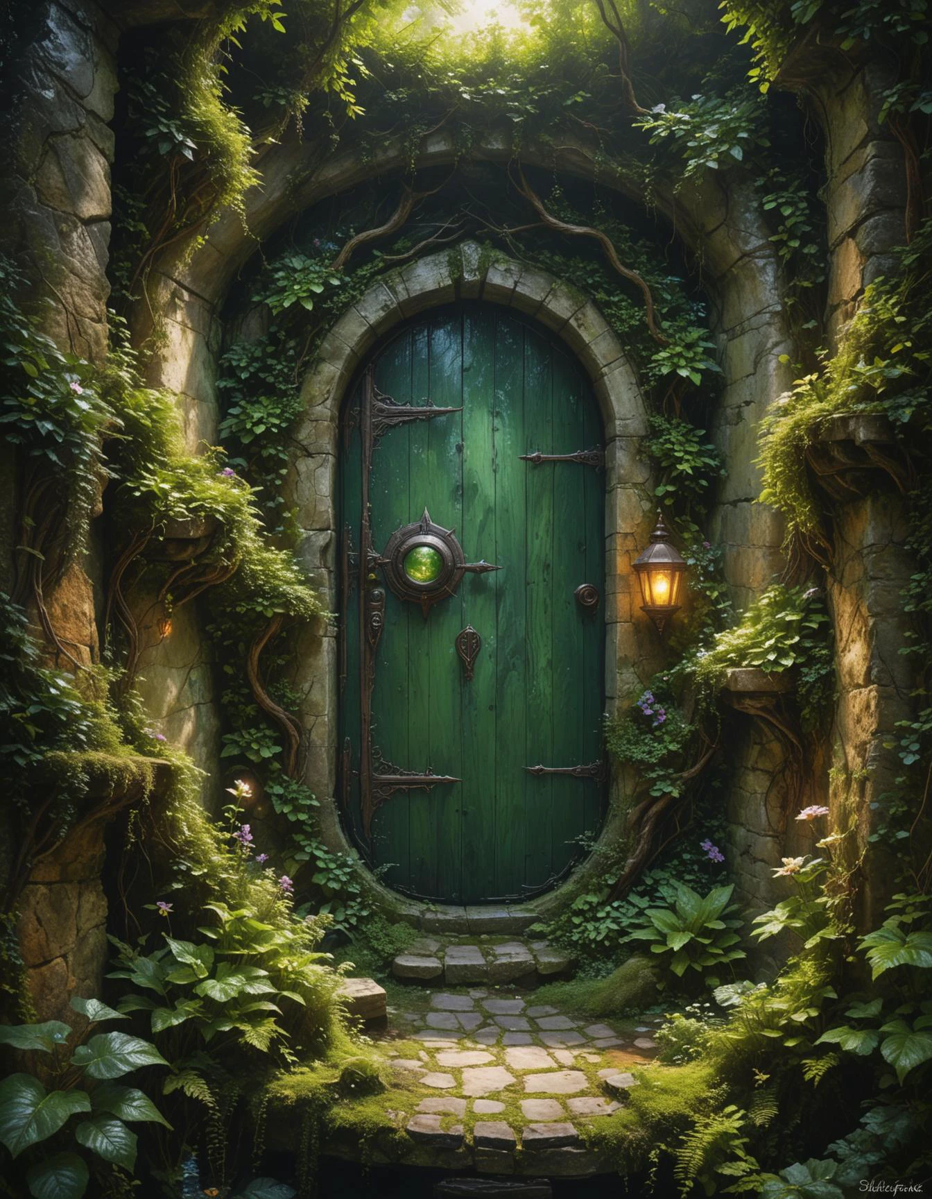 (Amidst the hidden corners of the world, Secret portals await discovery, gateways to other realms where magic and mystery hold sway over the laws of nature.:0.5) ([Elfpunk|Contemporary realism]:1.3) 