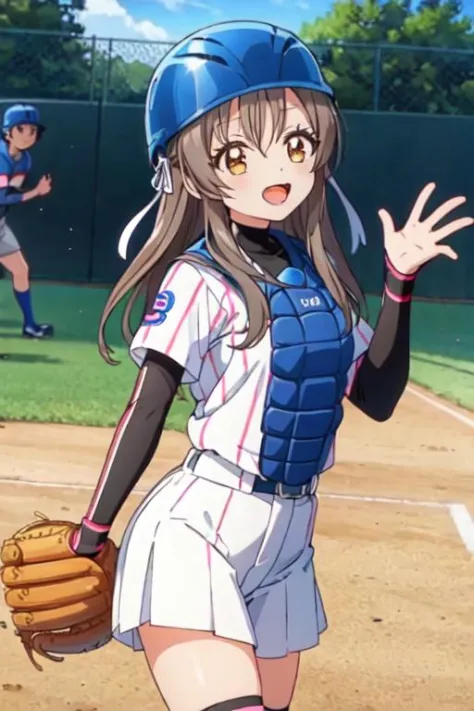 <lora:0849Hshiina:1>,shiina,baseball uniform,