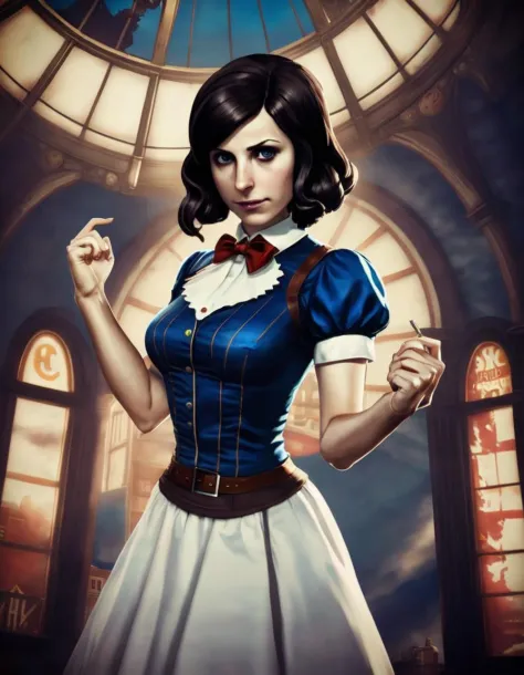 (Elizabeth from Bioshock Infinite:0.9)