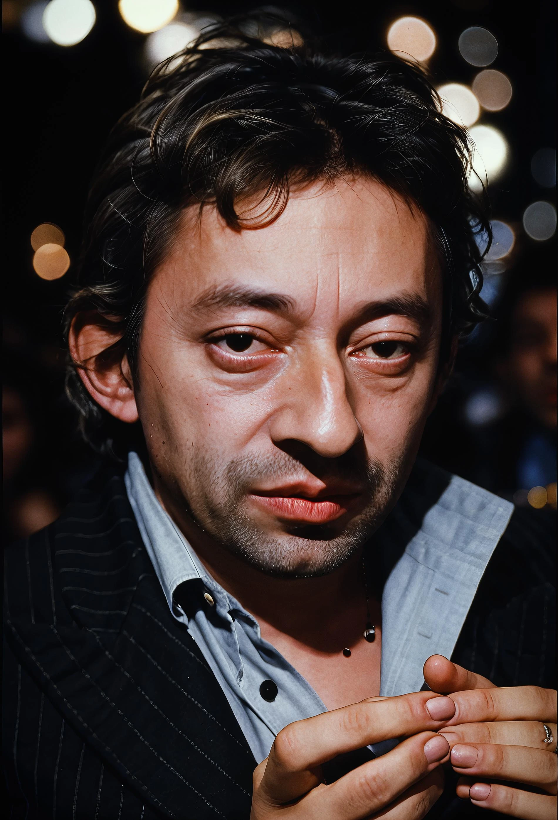 (サージ:1), スナップ写真, ハイライトの顔, 80年代のパリのナイトクラブ, 煙 