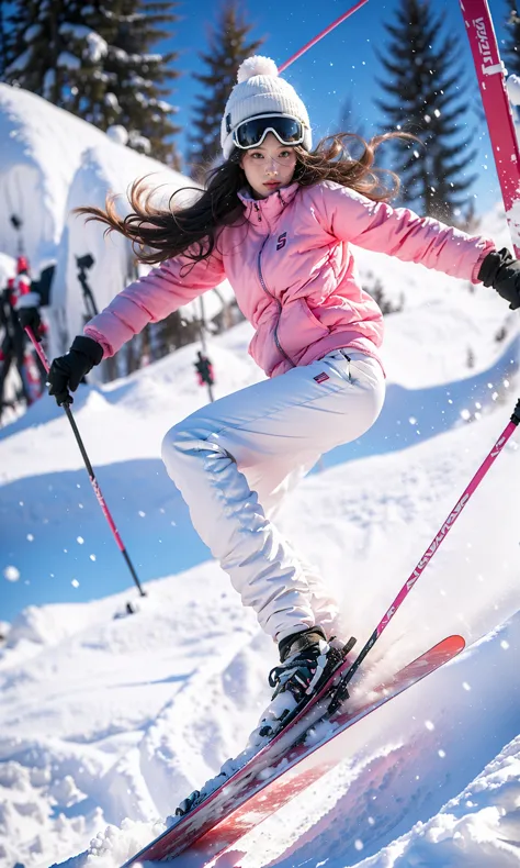 绪儿-滑雪少女Skier girl