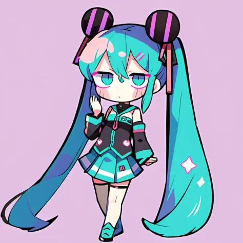 <lora:926:1>,chibi\(style\),miku